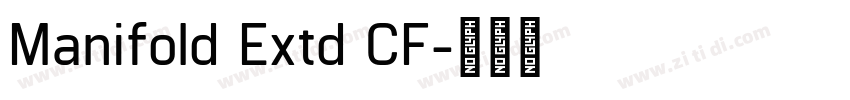 Manifold Extd CF字体转换